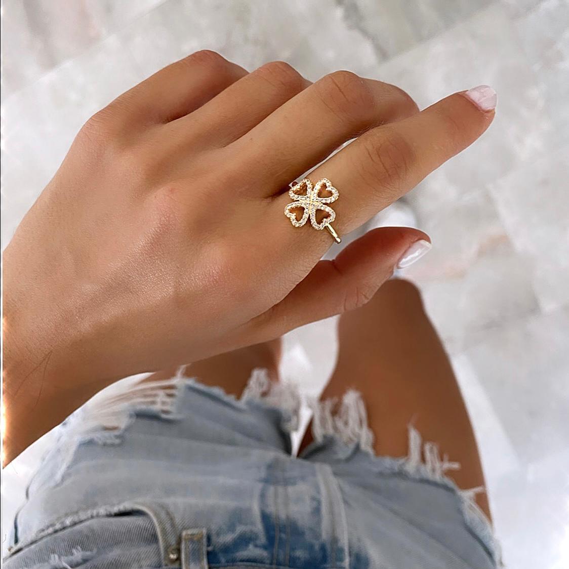 טבעת פלאוור זהוב (6073823953062)