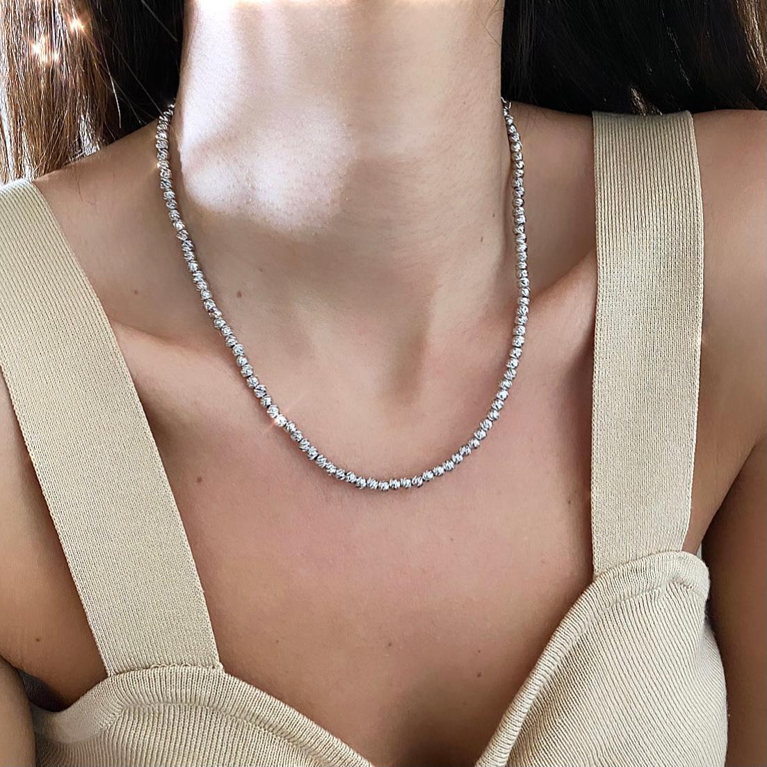 שרשרת לייזר כסוף (5973234352294)