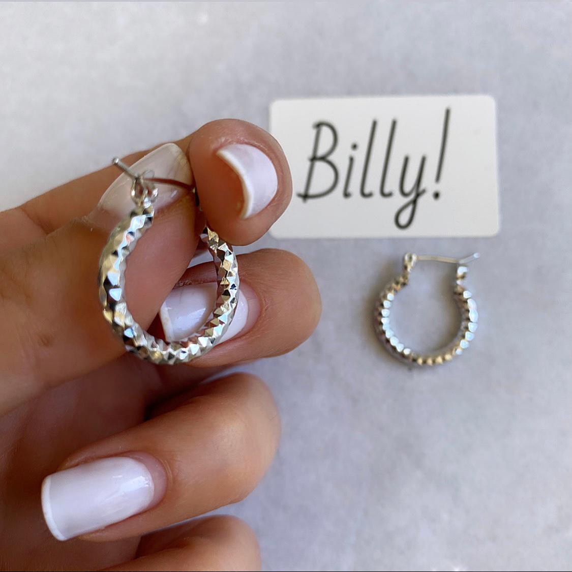 עגיל  יהלומית כסוף (6101025423526)